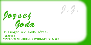 jozsef goda business card